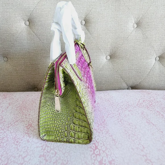NWT Brahmin Limeade Ombre Melbourne Small Caroline - Picture 4 of 16